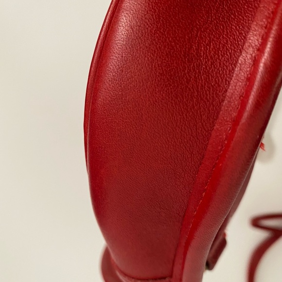 Vintage Coach Belt Bag Crossbody Mini Convertible 2 Way Pouch Red Made in USA - Picture 8 of 11